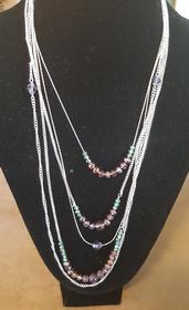 5 Strand Amethyst Necklace 171//280